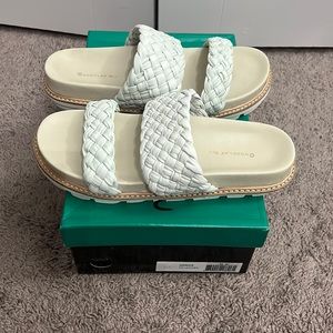 Chocolat Blu 39M Ice Leather Denice Slide Sandal